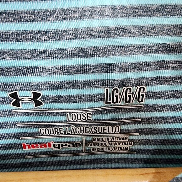 2 Under Armour Golf Polo Shirts Men L Loose Fit Heatgear Stonecreek Logo Green - Picture 6 of 12